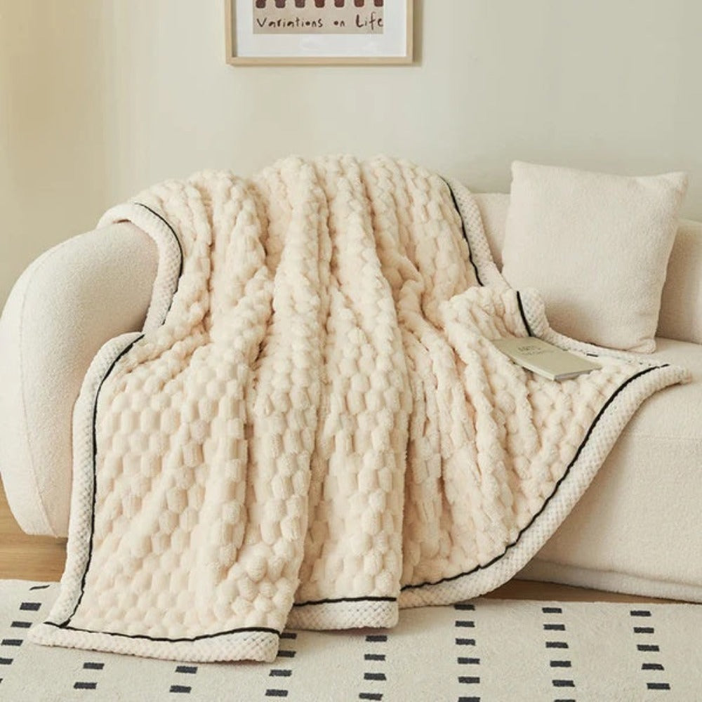 Kuscheldecke für Erwachsene Weich Atmungsaktiv Sherpa Fleece 150x200 cm 0