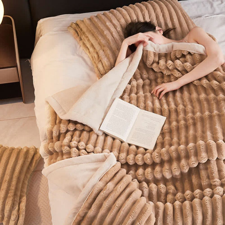 Kuschelige Fleece-Decke für Damen und Herren aus hochwertigem Mikrofaser 5