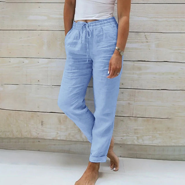 Leichte Damen Sommerhose mit Kordelzug für entspannte Tage 1