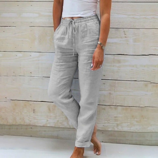 Leichte Damen Sommerhose mit Kordelzug für entspannte Tage 2