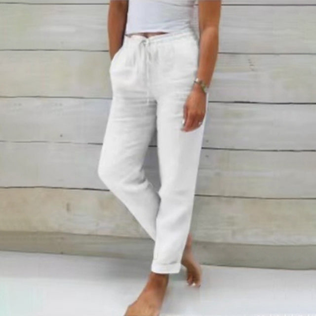 Leichte Damen Sommerhose mit Kordelzug für entspannte Tage 4