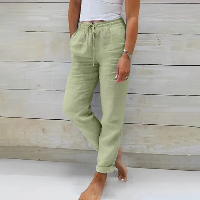 Leichte Damen Sommerhose mit Kordelzug für entspannte Tage 5