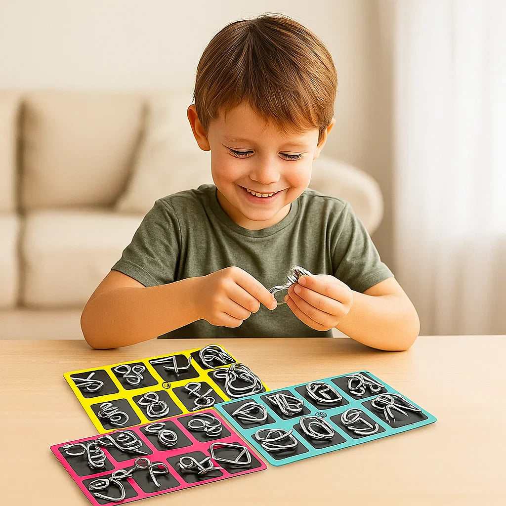 LogicCraft | Kreatives Metallpuzzle-Spielzeug zur Förderung kognitiver Fähigkeiten 1