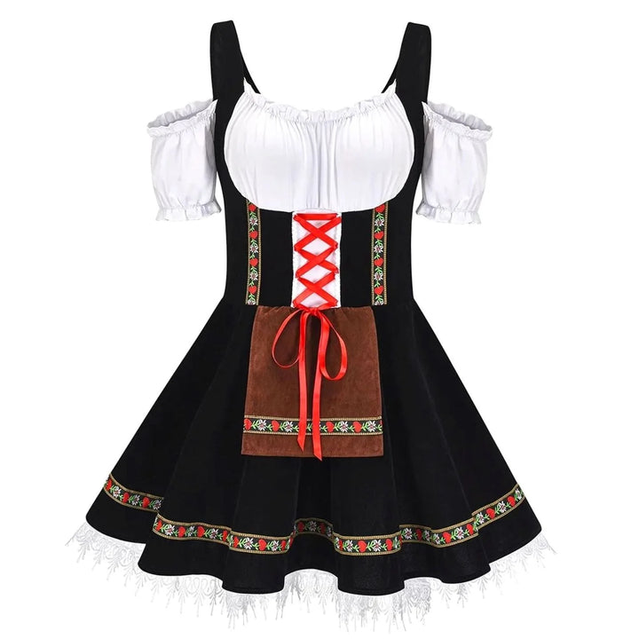 Luisa | Damen Oktoberfest Trachtenkleid Schulterfreies Dirndl-Mini 1