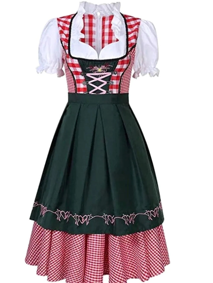 Luisa | Damen Oktoberfest Trachtenkleid Schulterfreies Dirndl-Mini 5