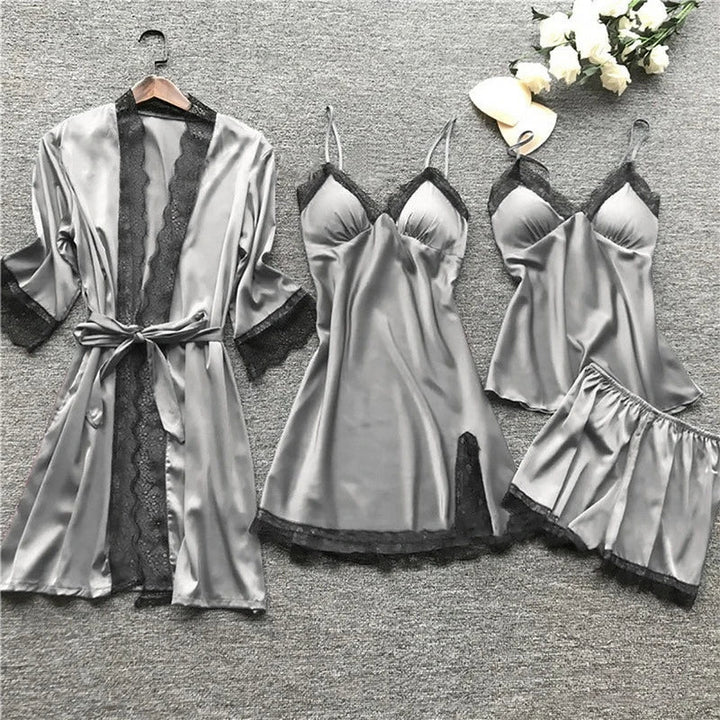 Luxuriöse Satinen Pyjama Set - Luna 4