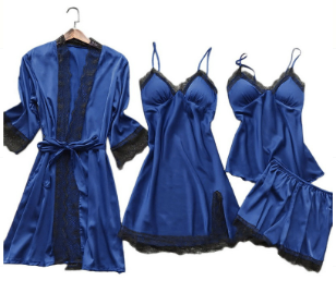 Luxuriöse Satinen Pyjama Set - Luna 5