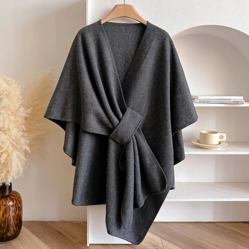 Luxuriöser Poncho-Winddichter Schalmantel 5