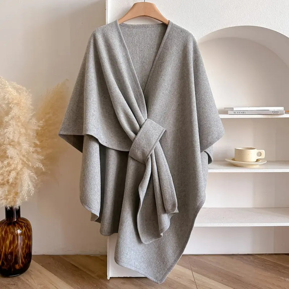 Luxuriöser Poncho-Winddichter Schalmantel 7