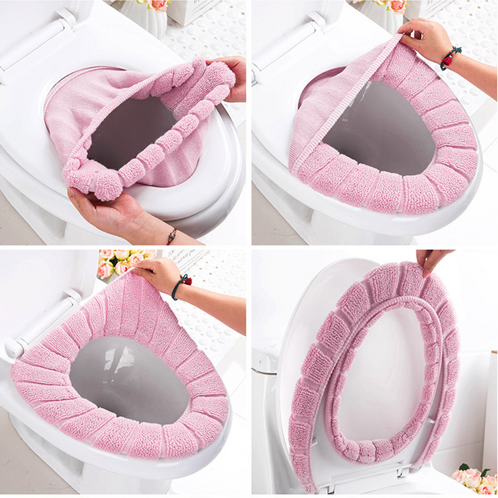  Toilettenbrillenabdeckung - ideal für kalte Tage-1