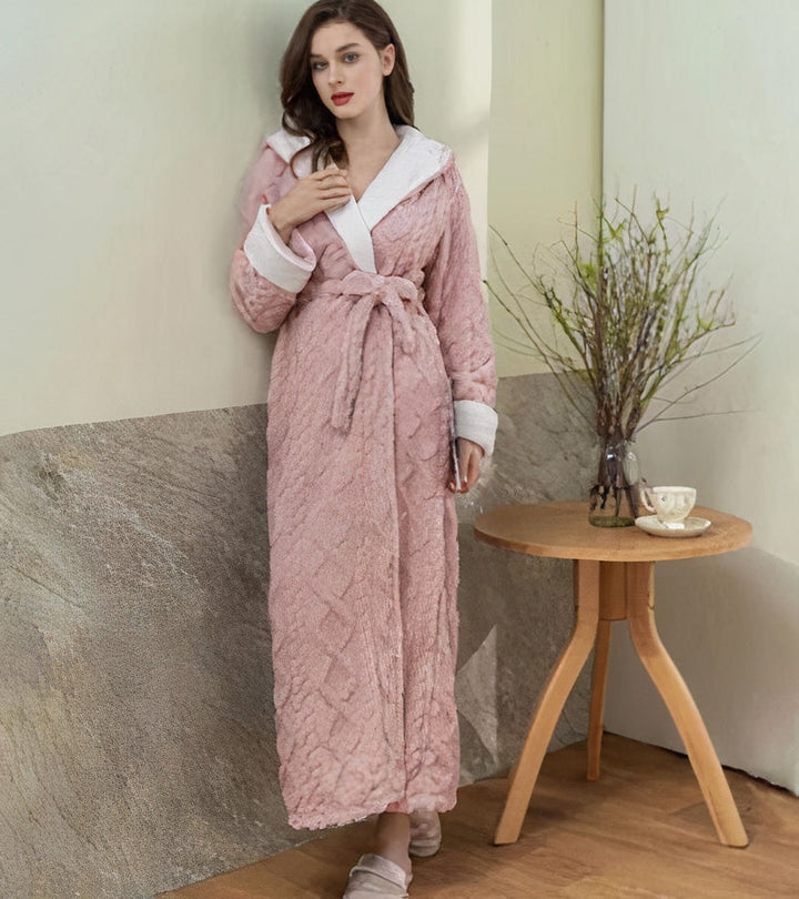 MARJA | Warmer Fleece-Bademantel für Damen