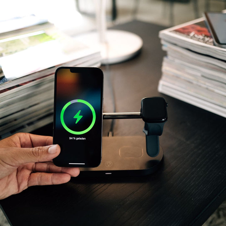 3-in-1-drahtloses Ladegerät für Smartphone, Smartwatch und Ohrhörer-Schnellladestation mit modernem Design-6