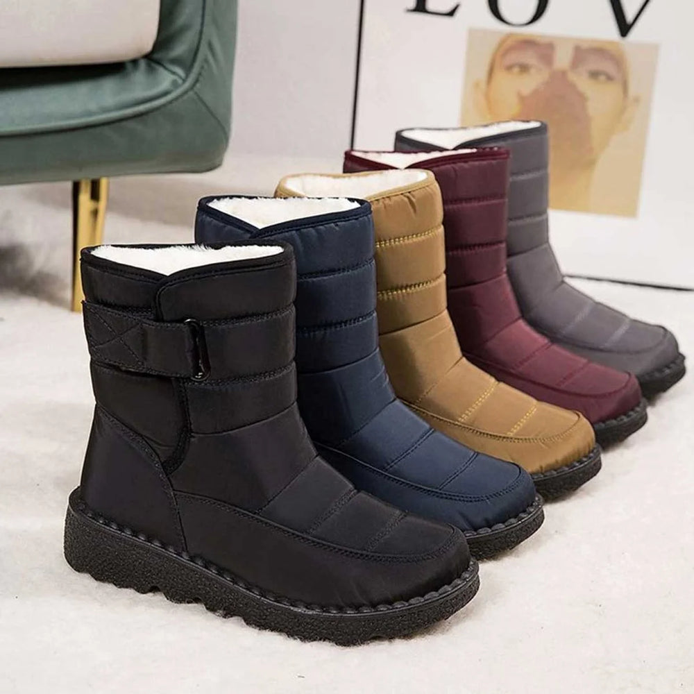 Marie | Damen Gefütterte Wasserdichte Rutschfeste Knee High Boots Thermostiefel 1