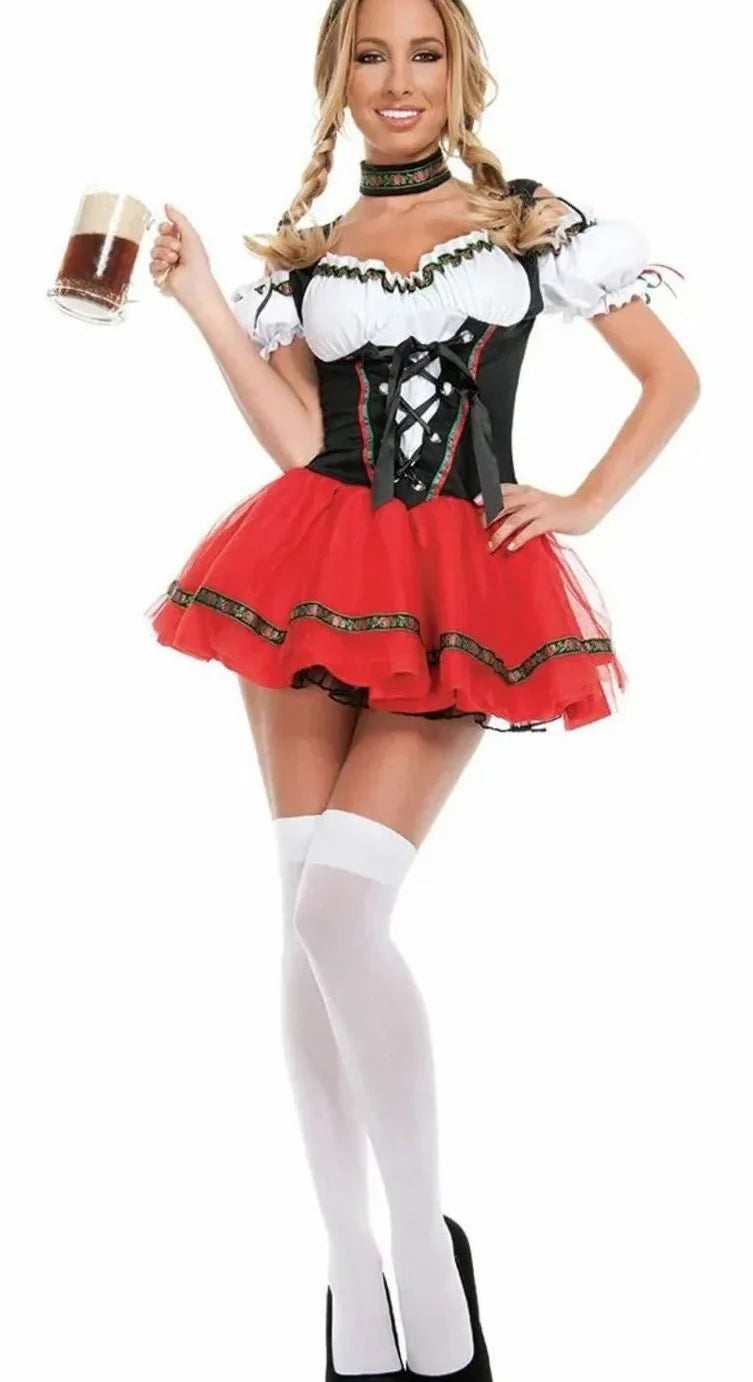 Marie | Damen Oktoberfest Dirndl Kostüm Minikleid Bayerische Tracht 1
