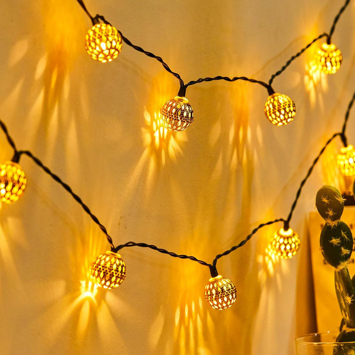 Marokkanischer Stil Wasserdichte Solar-Lichterketten - SunGlow Strings 1