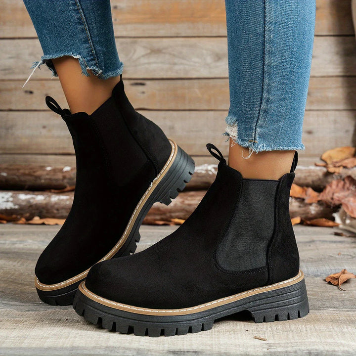 Mehetabel | Damen Chelsea-Stiefeletten mit Profilsohle 4