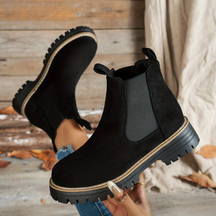 Mehetabel | Damen Chelsea-Stiefeletten mit Profilsohle 6