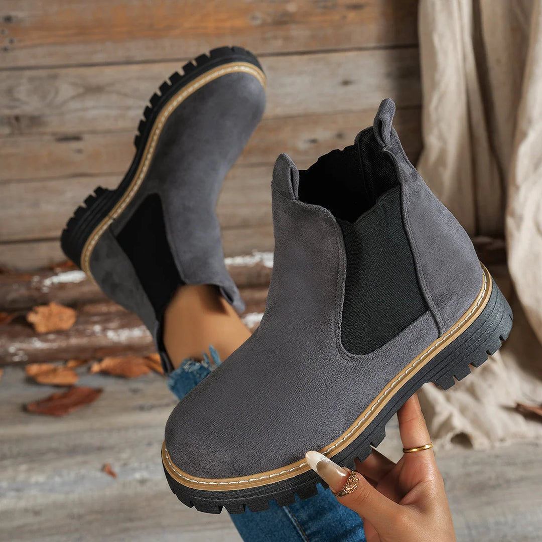 Mehetabel | Damen Chelsea-Stiefeletten mit Profilsohle 7