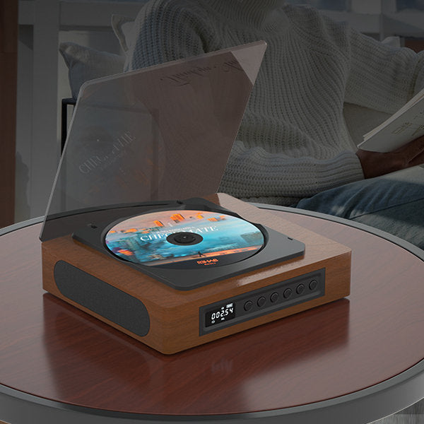 Melodica ™ | Bluetooth -Retro -CD -Player mit Typ C -Port | Vintage -Design mit modernen Funktionen für die Nutzung von Zuhause und Büro 1
