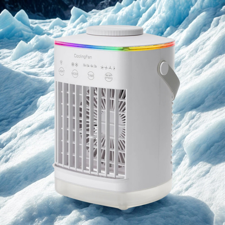 Mini-Klimaanlage und Luftbefeuchter mit LED-Beleuchtung 0