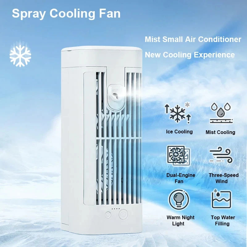 Mini-Tischventilator mit Sprühkühlung 3