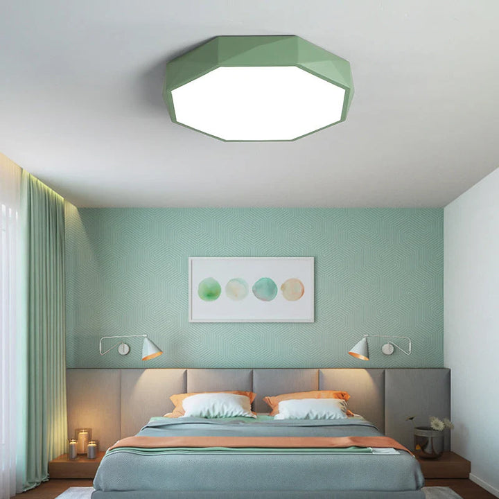 Moderne LED-Deckenleuchte im abstrakten skandinavischen Design 9