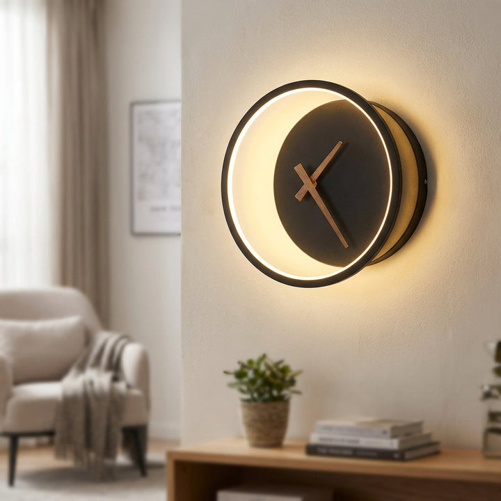 Moderne LED-Wanduhrleuchte - Glowchron 1