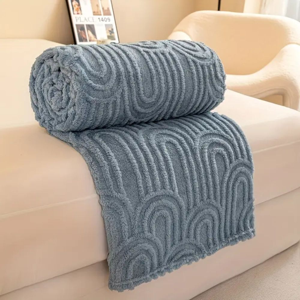 Moderne Plüschdecke für Zuhause aus Mikrofaser 3