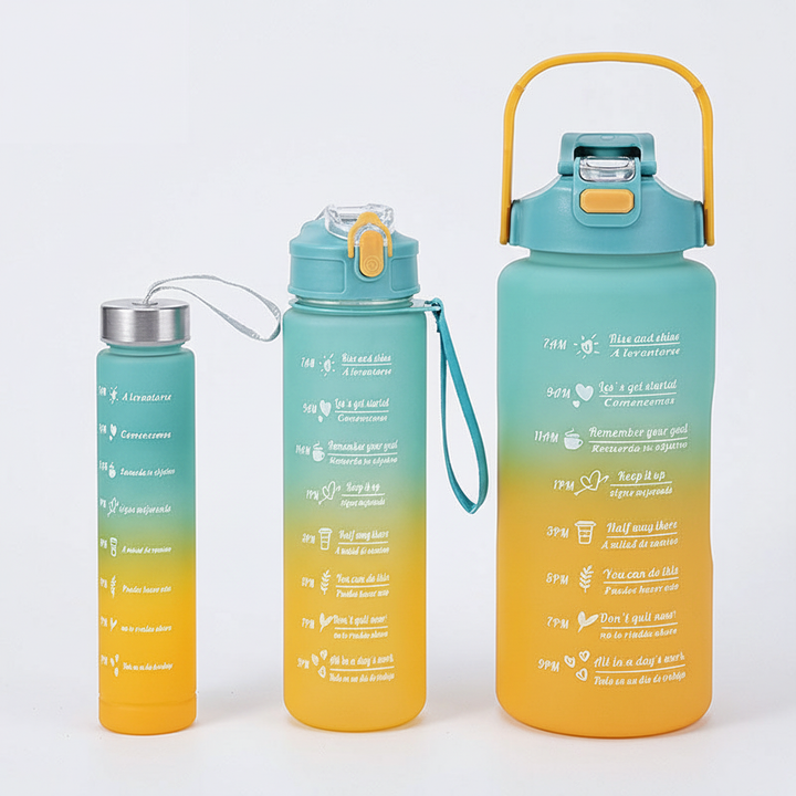 Motivationsflasche Mit Zeitmarkierung - AquaPulse 4