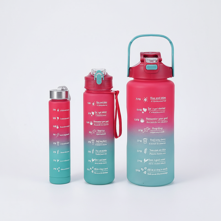 Motivationsflasche Mit Zeitmarkierung - AquaPulse 5