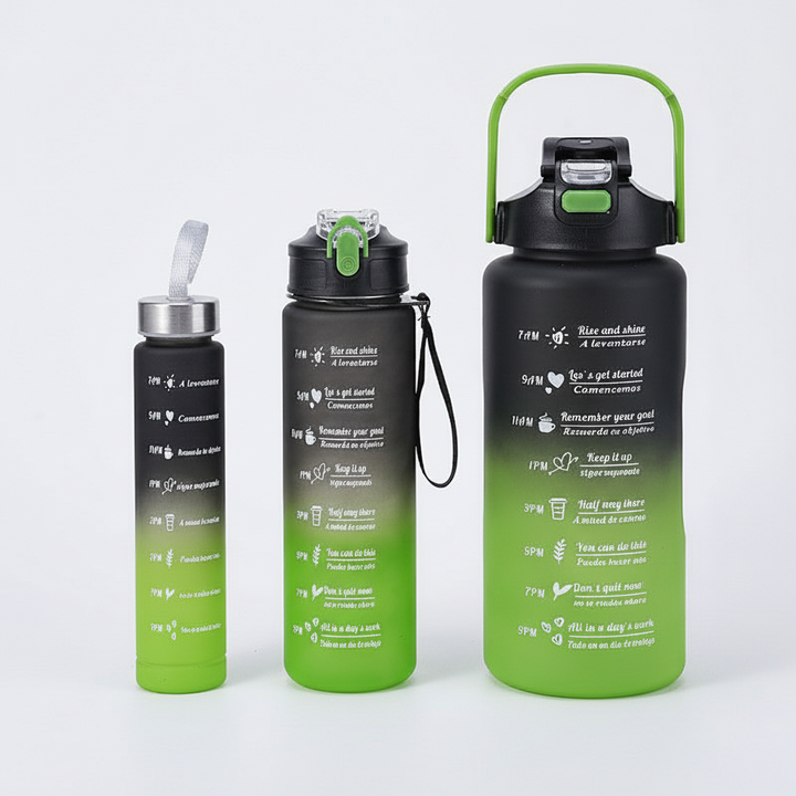 Motivationsflasche Mit Zeitmarkierung - AquaPulse 8