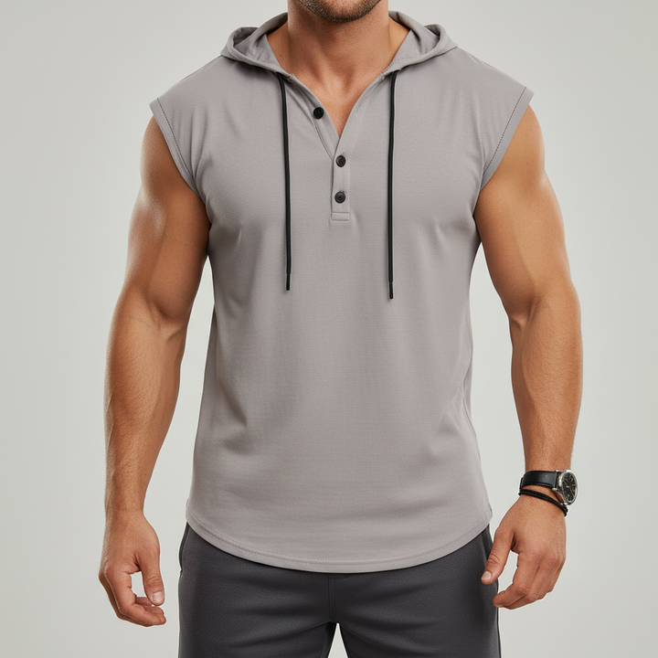 Mouwloos Henley Tanktop - AeroVibe 6