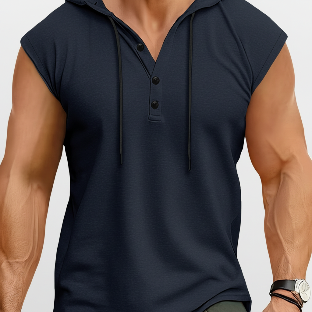 Mouwloos Henley Tanktop - AeroVibe 7