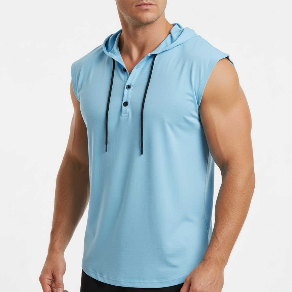 Mouwloos Henley Tanktop - AeroVibe 8