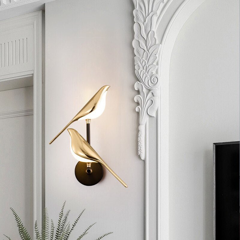 MrBird | Moderne Wandleuchte in Vogelform 4