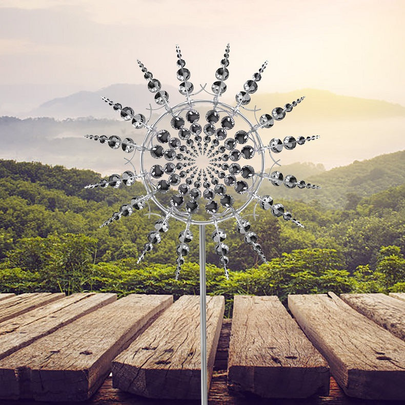 Neue Anti-Rust magische Metallwindmill-kinetische Metallwindspinner 2