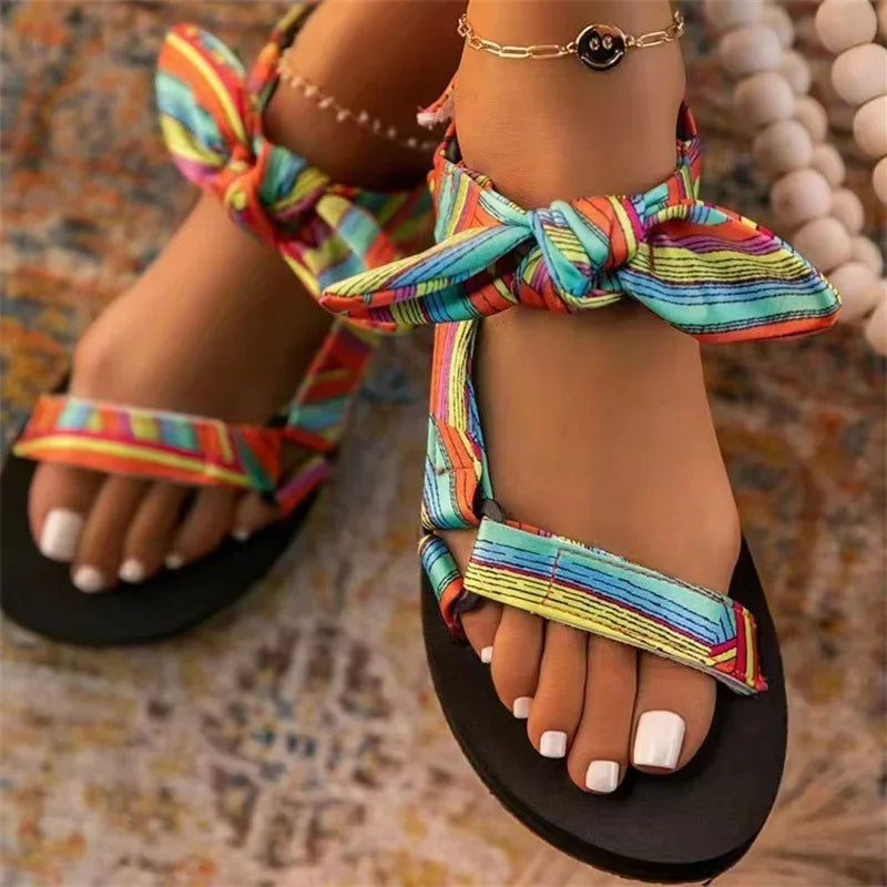 DELIA | Leopardenmuster Flache Sommerschuhe