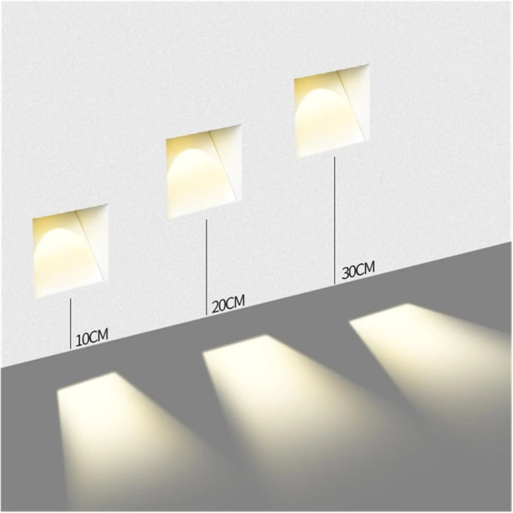Nordic Rahmenloser Edelstahl Treppen LED Wand 1-Licht 6