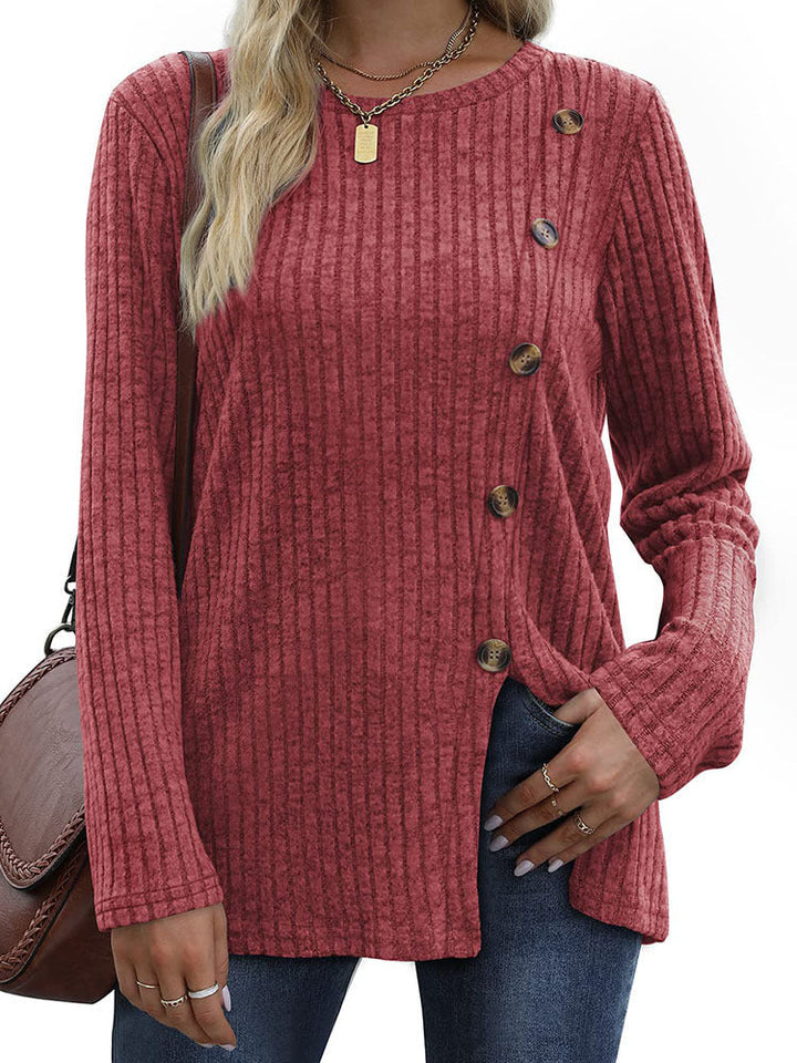 Keisha | Elegantes und Lässiges Winteroberteil mit Knopfleiste für Damen