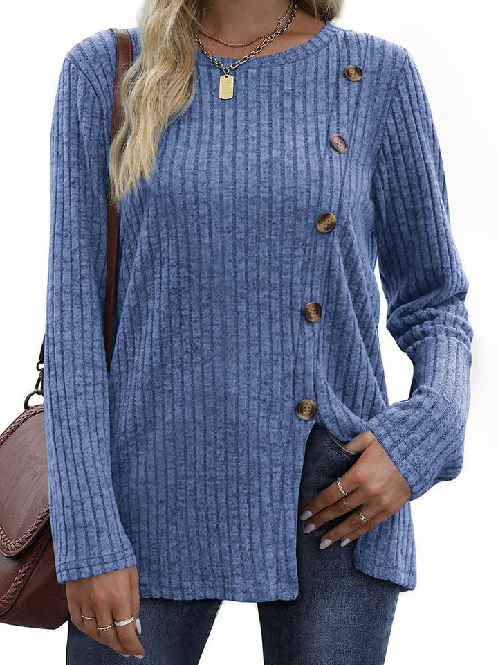 Keisha | Elegantes und Lässiges Winteroberteil mit Knopfleiste für Damen