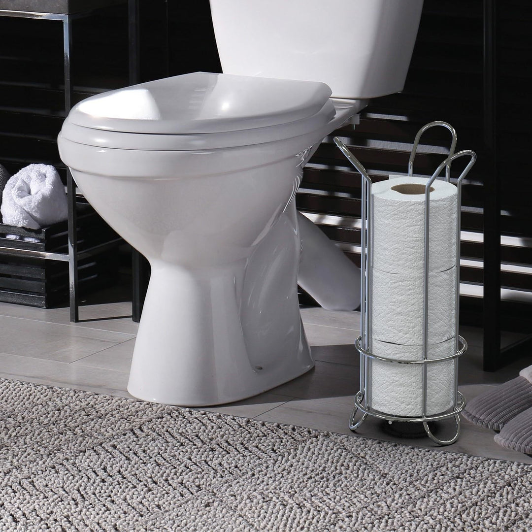 Toilettenpapierhalter Chrom - Minimalistisches Design für moderne Aufbewahrung des Bades-2