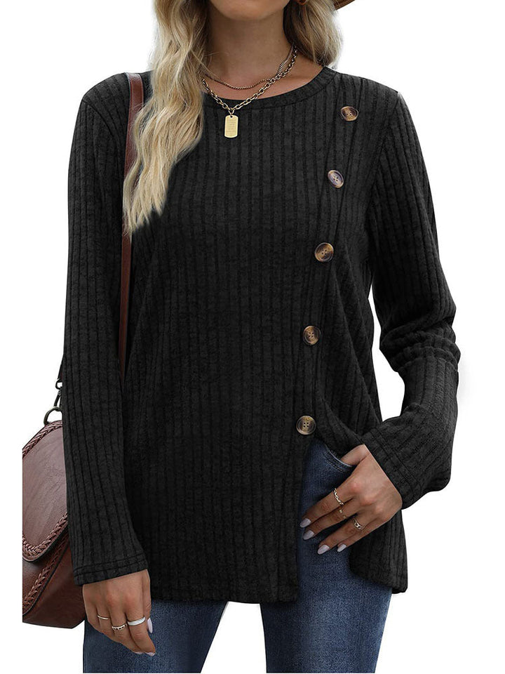Keisha | Elegantes und Lässiges Winteroberteil mit Knopfleiste für Damen
