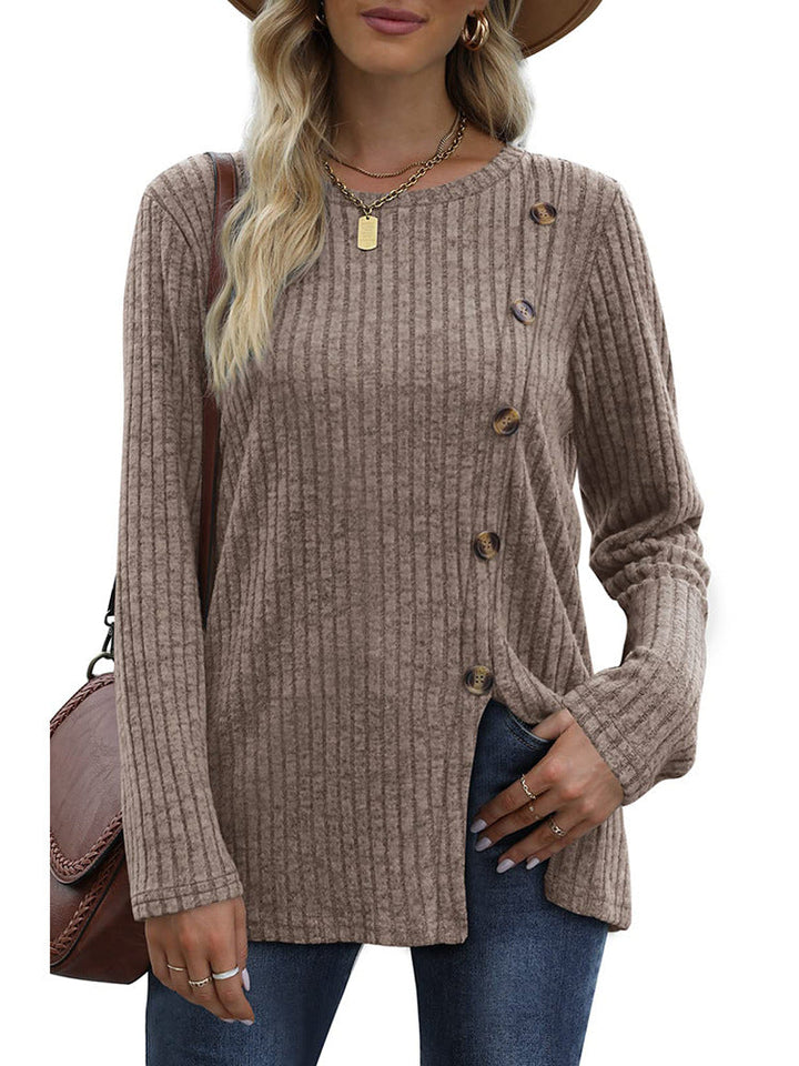 Keisha | Elegantes und Lässiges Winteroberteil mit Knopfleiste für Damen