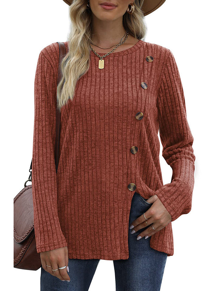 Keisha | Elegantes und Lässiges Winteroberteil mit Knopfleiste für Damen