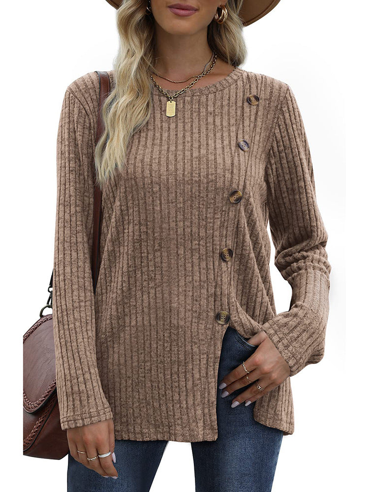 Keisha | Elegantes und Lässiges Winteroberteil mit Knopfleiste für Damen