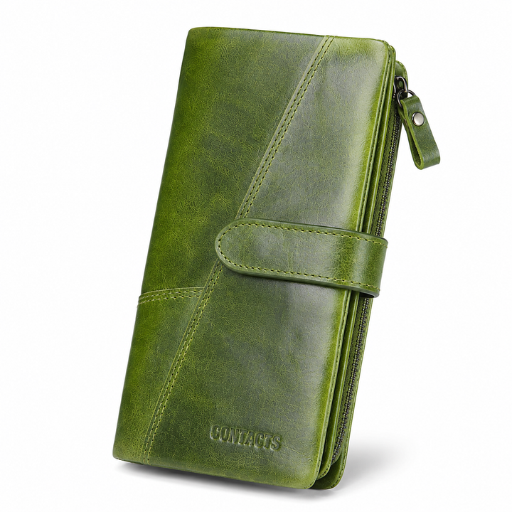 Berkley | RFID-sichere Vintage-Leder-Reisegeldbörse