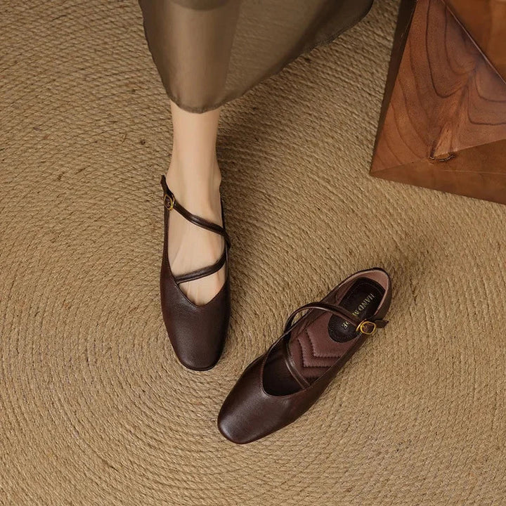 Orthopädische Mary Jane Damenschuhe mit Riemen und Schnalle 6