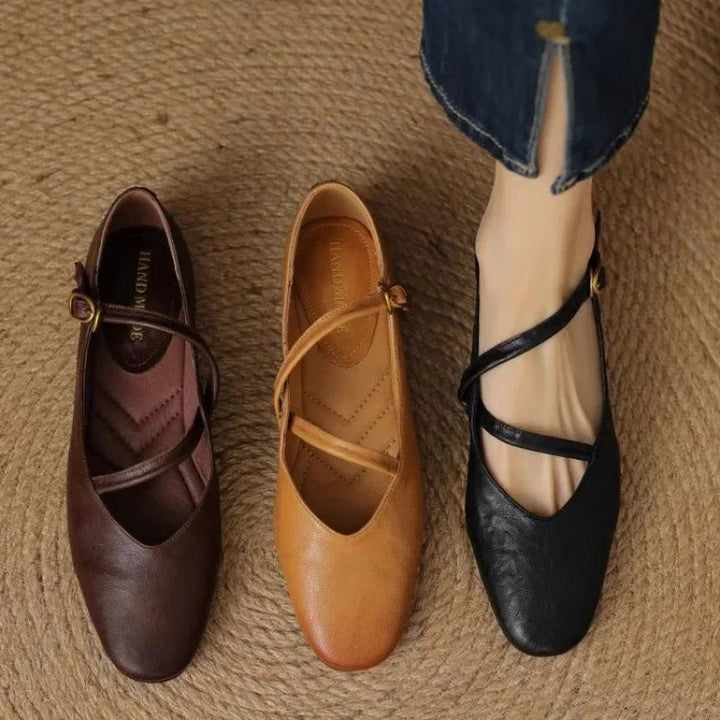 Orthopädische Mary Jane Damenschuhe mit Riemen und Schnalle 8