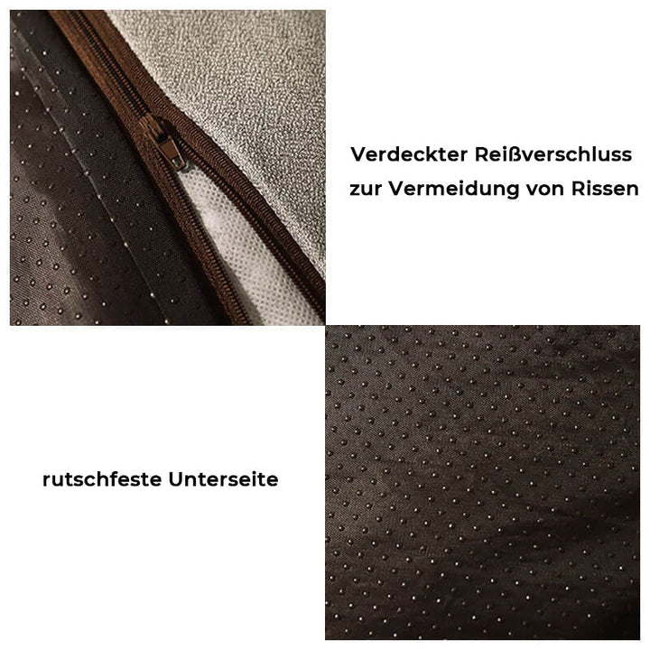 Orthopädisches Hundekissenbett – Großes, dickes Hundebett mit Nackenstütze und abnehmbarem, waschbarem Bezug 7