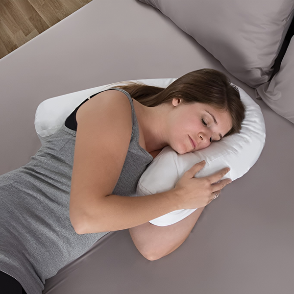 Orthopädisches Seitenschläferkissen mit Ohrloch 0